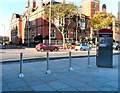 SJ9494 : Retractable bollards by Gerald England