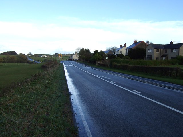 The A69 heading east 