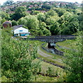 ST1097 : Cardiff Road river bridge, Trelewis by Jaggery