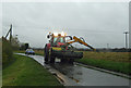 TA0623 : Mowing the Flood Bank at Barrow Haven by David Wright