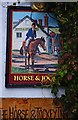 SO2872 : The Horse & Jockey Inn (2) - sign, Wylcwm Street, Knighton, Powys by P L Chadwick