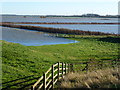 TL2799 : Fields of water on Whittlesey Wash - The Nene Washes by Richard Humphrey