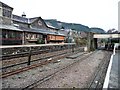 SH7956 : Two platforms and two sets of track, Betws y Coed by Christine Johnstone