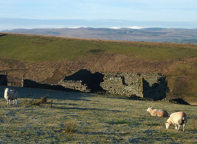 A ruined barn above Bowderdale