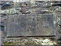 NY6903 : Plaque on chimney, Weasdale by Karl and Ali