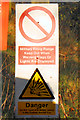 SD7616 : MOD Danger Area Warning Sign by David Dixon