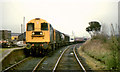 NX0660 : "Speedlink" freight, Stranraer Town station by Albert Bridge