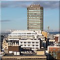 ST1876 : Rooftop view towards Capital Tower, Cardiff by Robin Drayton