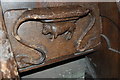 SO5634 : Misericord, St Cuthbert's church, Holme Lacy by Julian P Guffogg