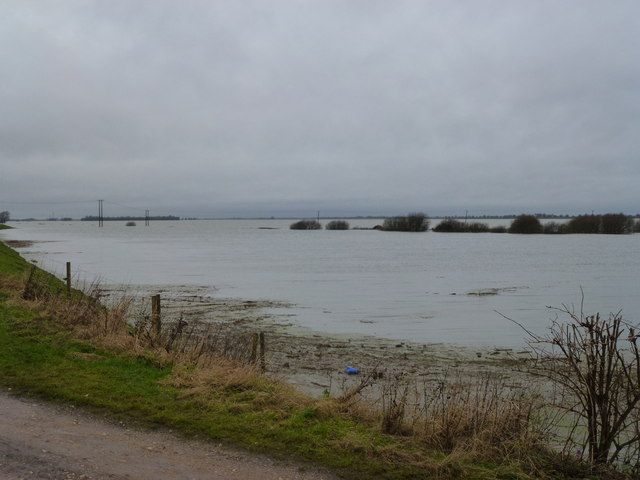 Hundreds of acres flooded - The Nene Washes