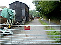 ST6670 : No public access ahead, Bitton railway station yard by Jaggery