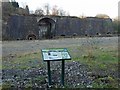 SO0306 : Information Board and Cyfarthfa Ironworks by Robin Drayton