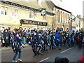 TL2697 : Dancing at The Black Bull - Whittlesea Straw Bear Festival 2013 by Richard Humphrey