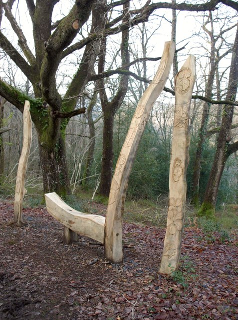 Wooden carvings, Yarner Wood