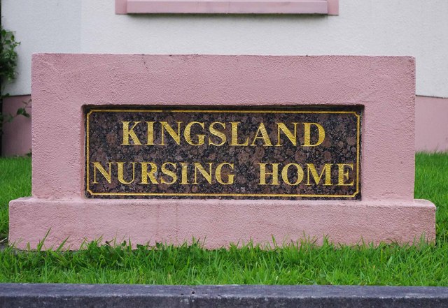 Kingsland Care Centre (2) - name stone, 252 Seacliff Road, Ballyholme, Bangor