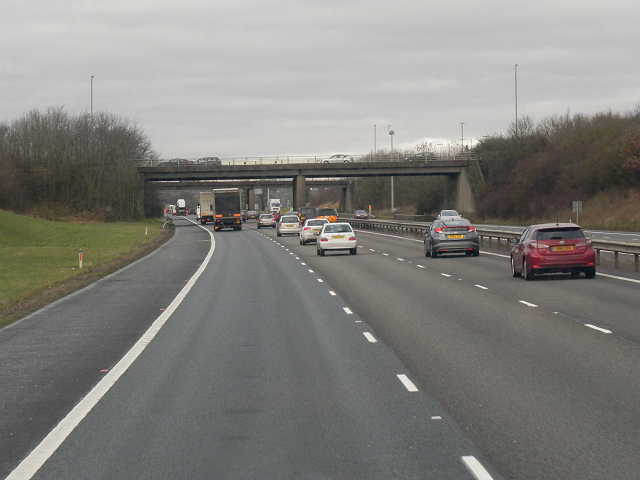 Northbound M40, Bridge at Junction 11