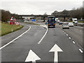 SP3754 : Northbound M40, Junction 12 by David Dixon