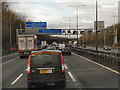 SJ9703 : Northbound M6, Junction 10A by David Dixon