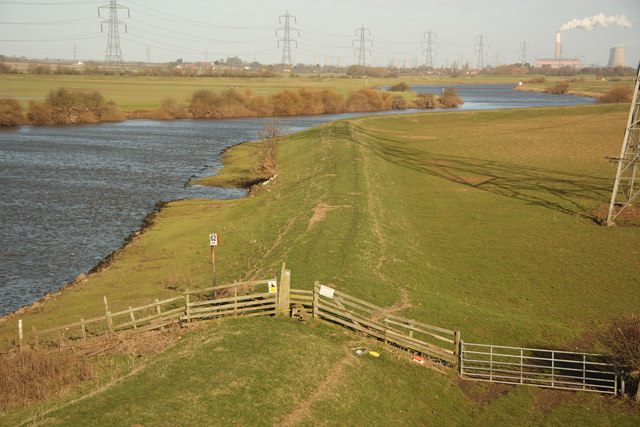 Trent floodbank