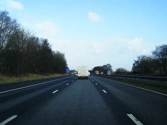 M62 eastbound near Barton Moss