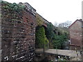 SO6606 : Western side of a disused railway viaduct, Blakeney by Jaggery