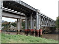 ST5394 : Railway bridge across the Wye, Chepstow by Jaggery