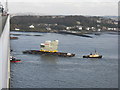 NT1279 : HMS Queen Elizabeth in the Firth of Forth by M J Richardson