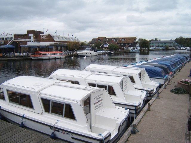 Boats for hire at Wroxham