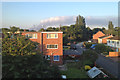 SP2965 : Smoke from a fire near Coventry, seen from Warwick by Robin Stott