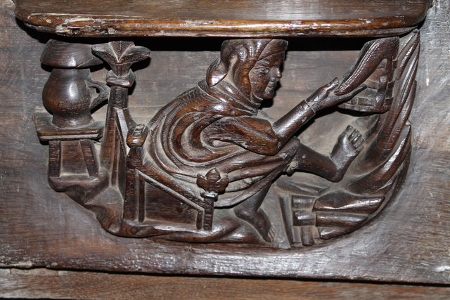 Misericord, St Wilfred's church, Screveton