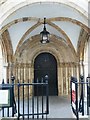 TQ3181 : Romanesque doorway, Temple Church by Rob Farrow