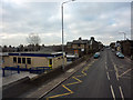 SE0930 : West End (A647) outside Russell Hall Primary School, Queensbury by Phil Champion