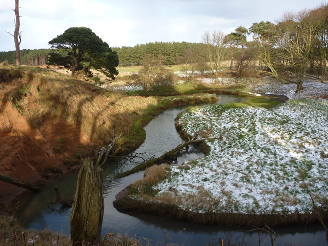 East Lothian Geomorphology : Hairpin Bend, Hedderwick Burn