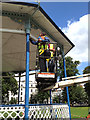 SP3165 : Inspecting the bandstand, Pump Room Gardens by Robin Stott