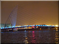 SJ8097 : The Speed of Light Crossing the MediaCityUK Footbridge by David Dixon