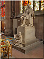 SJ8398 : Manchester Cathedral, Humphrey Chetham Statue by David Dixon