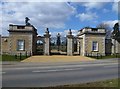 TF0607 : Gate lodges to former Uffington House by Richard Humphrey