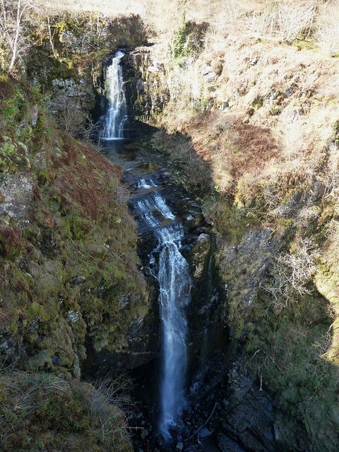 Eas a' Chrannaig or Glenashdale Falls