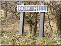 TG1307 : Bow Hill sign by Geographer