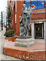 SJ8498 : Robert Owen Statue, Balloon Street by David Dixon