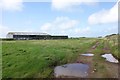 SM8310 : Barns on the site of RAF Talbenny by Simon Mortimer