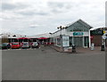 ST8978 : Entrance to the motorway services building, Leigh Delamere by Jaggery