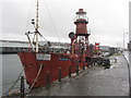 NO4030 : North Carr lightship at Victoria Dock by M J Richardson