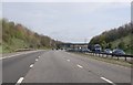 TQ5064 : M25 towards junction 3 by Julian P Guffogg