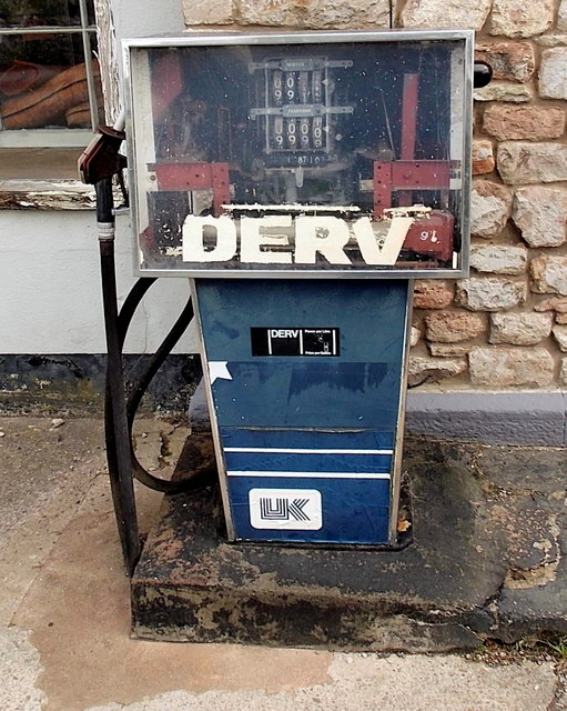 Derelict DERV pump, St Briavels