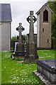 R2838 : Two Celtic cross tombs, churchyard of St. Molua's Church, Main Street, Ardagh, Co. Limerick by P L Chadwick