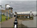 TQ4179 : Thames Path at the Flood Barrier by David Dixon