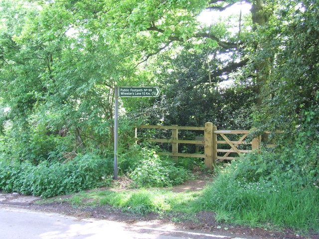 Public footpath near Bentley, Essex