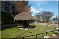 NH7084 : Thatched information point at Edderton by Trevor Littlewood