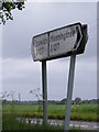 TM1236 : Roadsigns on the A137 by Geographer